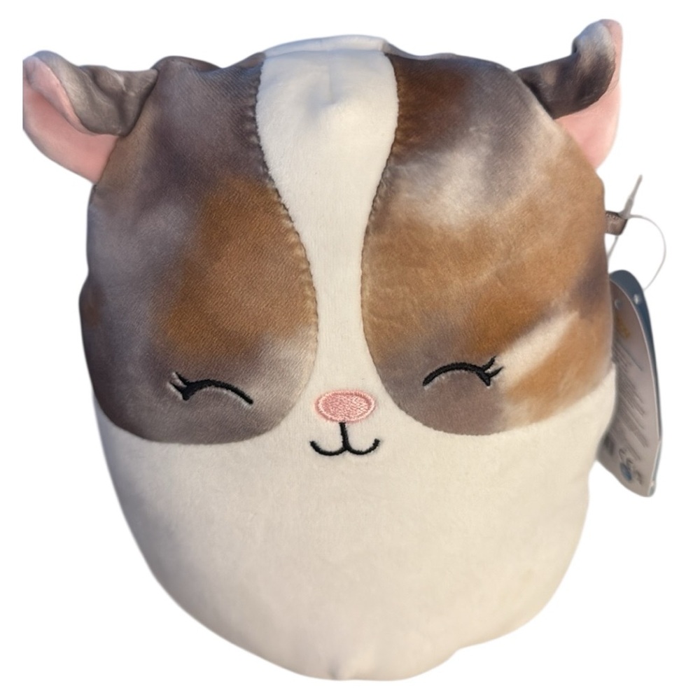 Squishmallows Pax Cat Plush with Brown and White Pattern
